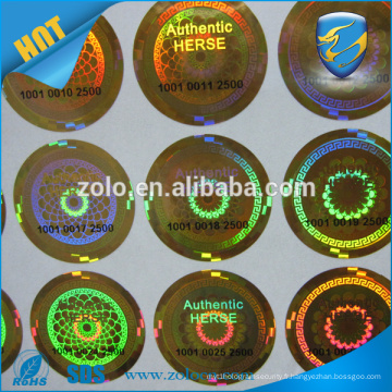 Anti-faux pigment Hologram